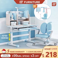 IT-store Study Desk Ergonomic Children's Study Table Degree Adjustable Student Study Table Kids Func