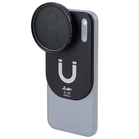 JLWIN 58mm Filter Variable ND/MC-CPL Filter Magnetic Lens Filter Adapter For iPhone 17 Pro/17 Pro Ma