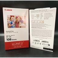 Canon RP108 RP-108 Ink and Paper Set Rp108 for canon selphy printer