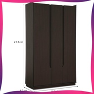 Yucca 3 Door Wardrobe / Swing Door Cabinet / Cloth Storage Cabinet / Almari Kayu / Almari Baju L1100