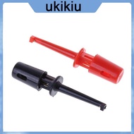 UKI New 1 Pair Single Hook Clip Test Probe Lead Wire Mini Grabber Kit For Multimeter
