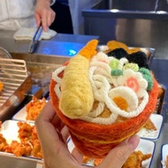 天婦羅烏龍麵羊毛氈口金包