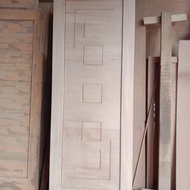 kusen+pintu tinggi 2m - 21cm x lebar 70cm - 82cm.kayu meranti