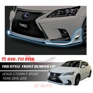 Lexus Ct200h F Sport 2013-2015 TRD Style Front Bumper Lip FRP Material