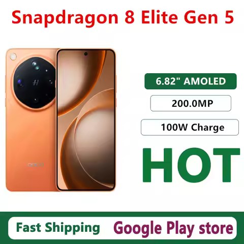 In Stock Oppo Find X9 Ultra Smart Phone Snapdragon 8 Elite Gen 5 IP69 Waterproof 6.82" AMOLED 200.0M