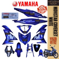 YAMAHA Y15ZR V1 V2 Y15 EXCITER MOVISTAR PUTIH WHITE M GREEN HIJAU COVER SET BODY COVERSET KAVERSET C