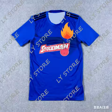 Men'S New Football Sportswear T-Shirt Olympiacos Soccer Training Loose Quick Drying Breathable Tee O