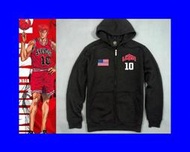 【SD】NBA 美國隊USA 科比10 純棉內加絨籃球連帽運動外套