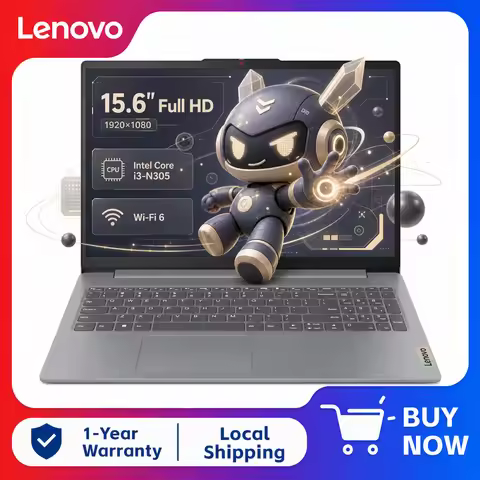 Lenovo IdeaPad Slim 3i 15.6" Full HD Laptop, Intel Core I3-N305, 8GB RAM, 128 UFS, Windows 11 Home,