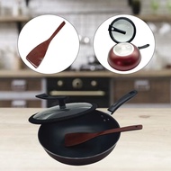 32cm Non-Stick Aluminium Wok with Cover l Lid