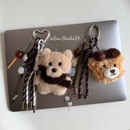 [SC96] Cute Beige Brown Bear Handbag Charm, Cute Beige Brown Bear Handbag Hanger