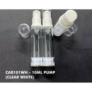 10ml Bottle 10ml Pump Bottle 10ML Airless Pump Bottle / 10ML Transparent Airless Pump Serum Bottle