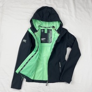 Diving Cloth Left XS And S Extremely Dry Black/Green Women's Hooded Windbreaker Superdry Single Zipp