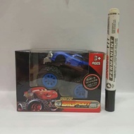 Toy diecast carsstunt big foot blue 4x4 wd cars
