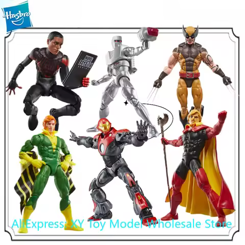 Hasbro Marvel Legends Series Ultimate Iron Man, Daken (Wolverine), Miles Morales (Spider-Man), Adam 