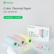 HD Mini Thermal Paper Labels Sticker Colors Photo Papers 56mm Rolls For PeriPage Meow Phomemo Niimbo