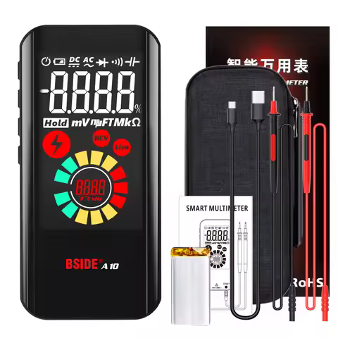 BSIDE A10 Color Screen Mini Multimeter Multifunctional Electrical Multimeter Tool with Diode Capacit