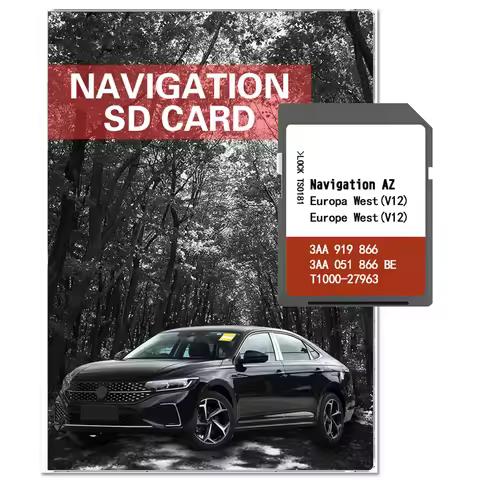 AZ V12 West RNS315 V12 Western Europe 2020 Map Naving SD GPS Sat Nav Memory Card GPS Navigation Euro