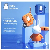 Miffy Powerbank Freeshipping 10000mAh Fast Convenient Charging Wireless Charging Qi 10W Protable Battery