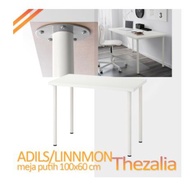 Study TABLE 100x60cm LINNMON AND ADILS minimalist study table WORK TABLE and legs