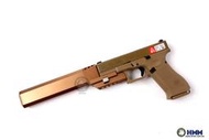 [HMM] VFC G19 G34 專用瓦斯手槍快拆滅音管 沙色 質感銅  另有黑色版 *不含槍