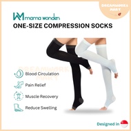 Mama Wonders | One Size Maternity Overnight Thigh Compression Socks Slimming Night Sleeping Flight