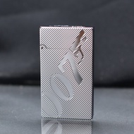 DEVA SHOP Bật Lửa ST Dupont Xăng mini Đá Vân Chéo Khắc điệp viên 007 DX16