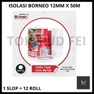(1 SLOP = CONTENTS 12 ROLLS) BORNEO Insulation/ BORNEO 12mm Insulation Tape BORNEO Squeezy Insulatio