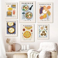 Delicious Ramen noodles, Tacos, Pizza, sushi wall art canvas painting, Nordic style posters, perfect