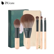 DUcare 5Pcs/Set Travel Makeup Brushes with Bag,Portable Mini Cosmetic Brushes Kit for Powder,Blush,F