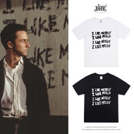 American Drama Fight Club Fight Club I Like Myself Letter Print Loose Cotton Short-Sleeved t-Shirt