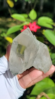 巴基斯坦雙生綠幽靈水晶骨幹水晶#244g #PK0042