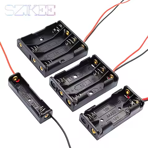 AAA Battery Case AAA Battery Box AAA Battery Holder With Leads With 1/2/3/4 Slot AAA Battery Standar