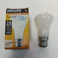 Philips new superlux bc b22 25watt 240v bulb warm white