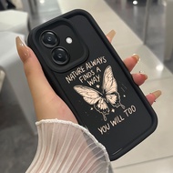Case For OPPO A3 4G A3 Pro 5G A3X 4G A3X 5G A40 A60 5G Three-Color Butterfly Phone Silicone Shockpro