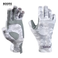 Booms Fishing FG2 Outdoor Half Finger Guide Sun Protection Gloves UPF 50+