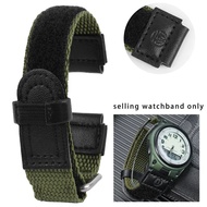 Waterproof canvas watch strap for Casio FT-500WC AW-80V W-89H Forester retro easy to stick nylon wat