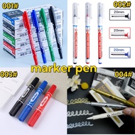 double marker penปากกาเขียนซองไปรษณีย์ ปากกากันน้ำ 2 หัว​ปากกา Marker ปากกาเขียน cd permanent ปากกาเคมี CD marker ปากกาไม่ลบแพ็คเกจส่วนบุคคล