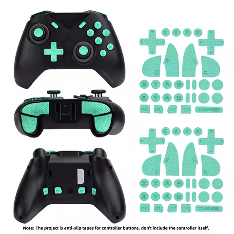 Cyan TALONGAMES Controller Buttons Sticker Triggers Sticker Tape Compatible With Flydigi Vader 4 / 3