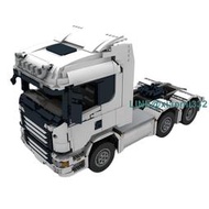 國產積木兼容樂高科技MOC-48553 斯堪尼亞6x4卡車工程車靜態版