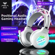 AULA | Gaming Headphones with FPS Audio Location Microphone