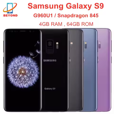 Original Samsung Galaxy S9 Mobile Phone G960U1 G960FD G9600 4GB RAM 64GB ROM 5.8" OLED Octa Core 4G 