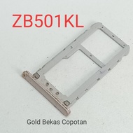Used Asus Zenfone Live A007 zb501kl SIM card Slot, gold