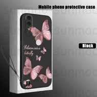 For Itel A56 Itel A56 Pro Phone Case Pink Shiny Butterfly