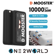 DMOOSTER D52 Dual-Direction Fast Charging Portable Power Bank 10000mAh, PD 36W Fast Charge, Airline 