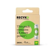 GP Recyko AA 2pcs 2600mAh New Generation Rechargeable Battery