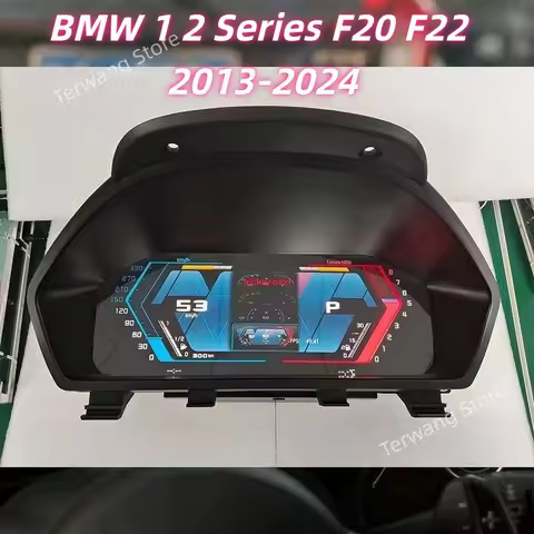 12.3" Linux For BMW 1 2 Series F20 F22 2013-2024 Digital Cluster LCD Dashboard Carplay Speedometer V