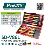 Pro'skit SD-V861 13PCS VDE Screwdriver Kit