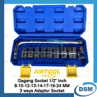 MATA AMTOOL AMT8859012 SOCKET WRENCH SET 10 PCS CHILDREN'S SOCKET BIT SHOCK SOCKET 8-24 MM TOOL KIT 