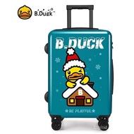 ‍🚢B.DuckSmall Yellow Duck Fashion Children's Trolley Case Universal Wheel Student Gift Frog Pattern Boarding Bag Luggage